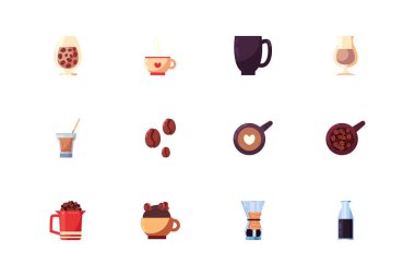 İzole kahve ikonu vektör tasarımı