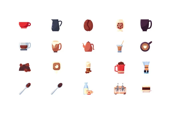 Isolated coffee icon set vector design — 스톡 벡터