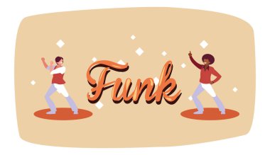 Müzik dansçıları vektör tasarımı