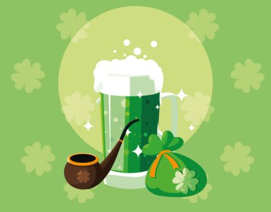 mutlu saint patricks günü vektör tasarımı