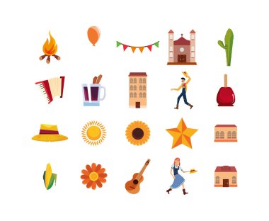 İzole edilmiş parti simgesi vektör tasarımı