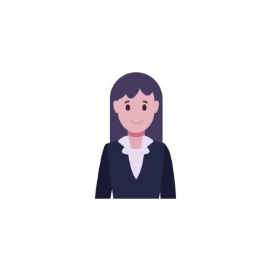 Avatar kadın kişi vektör tasarımı