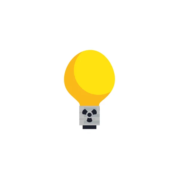 Isolated factory biohazard light bulb vector design — 스톡 벡터