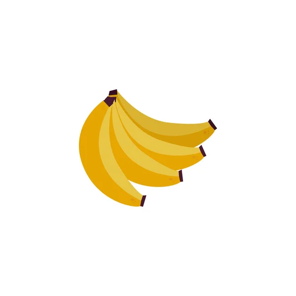 Plátanos aislados fruta vector diseño — Vector de stock
