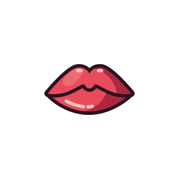 Isolated female mouth vector design — 스톡 벡터