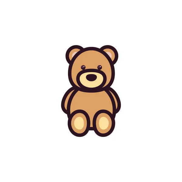 Cute bear cartoon vector design — Stock Vector