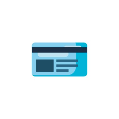 İzole para kredi kartı vektör tasarımı