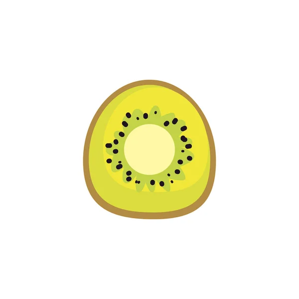 Design isolado de vetor de frutas kiwi — Vetor de Stock