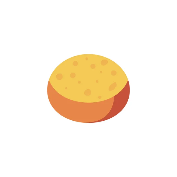 Diseño de vectores alimentarios de queso aislado — Vector de stock