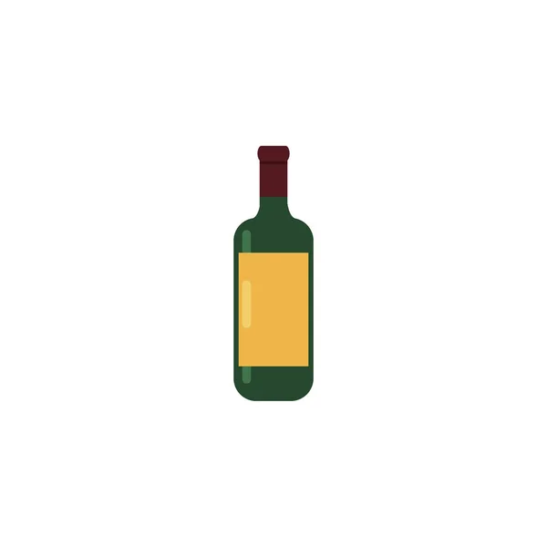 Diseño aislado del vector botella de vino — Archivo Imágenes Vectoriales