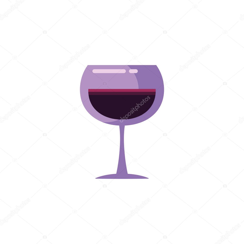 Isolated wine cup vector design