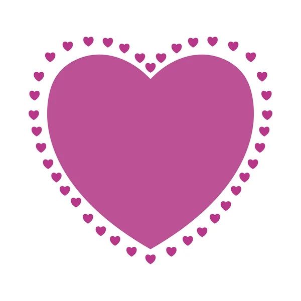 Αγάπη ροζ καρδιά διάνυσμα σχεδιασμό — Διανυσματικό Αρχείο