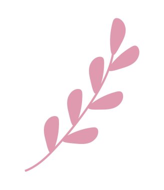 İzole edilmiş doğal yaprak vektör tasarımı