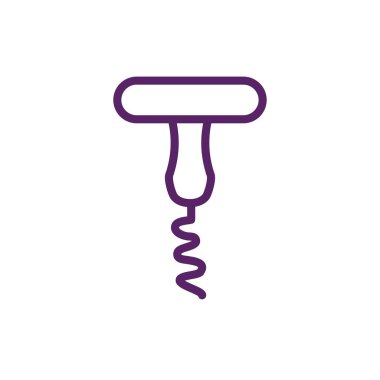 Ayrı şarap tirbuşon vektör tasarımı