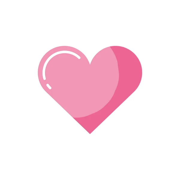 Isolated heart icon vector design — Stock Vector