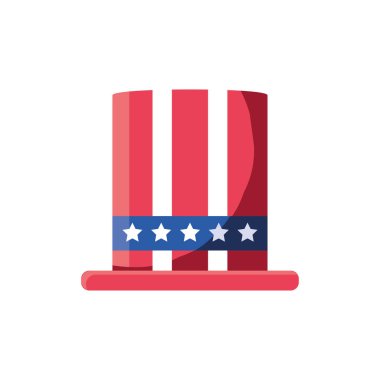 İzole edilmiş ABD bayrak vektör tasarımı