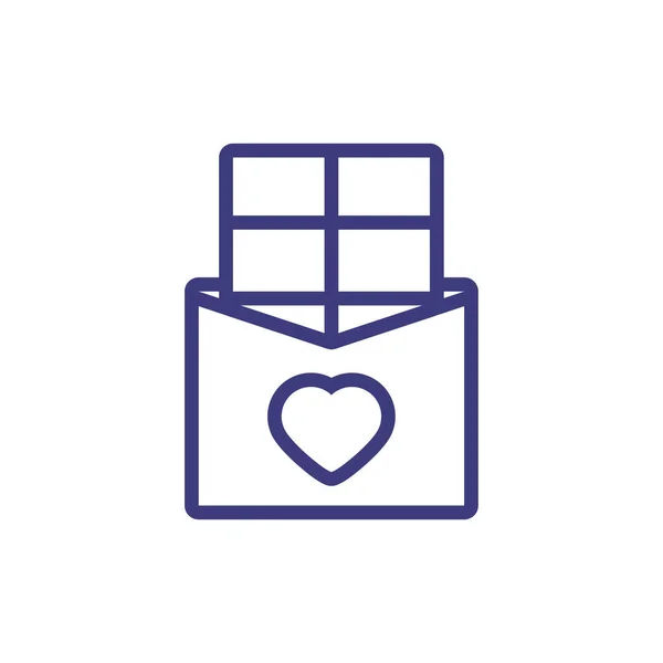 Kärlekskort med hjärta vektor design — Stock vektor