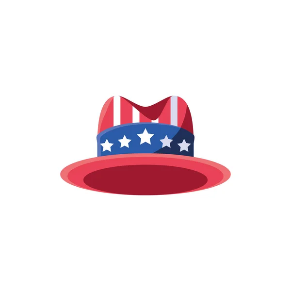 Isolated usa flag hat vector design — 스톡 벡터