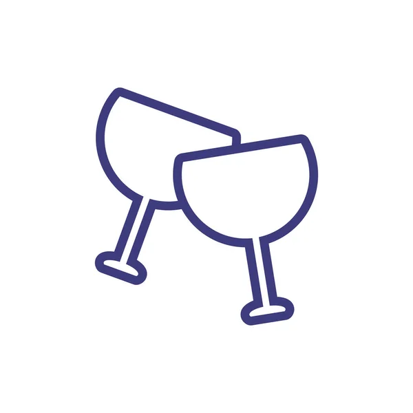 Isolated alcohol cocktails vector design — 스톡 벡터
