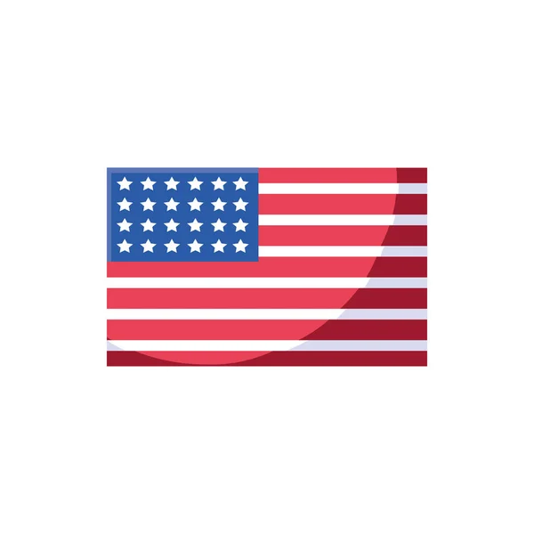 Isoliertes US-Flaggenvektordesign — Stockvektor