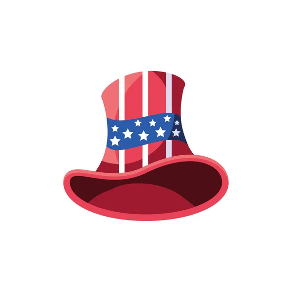Isolated usa flag hat vector design — Stock Vector