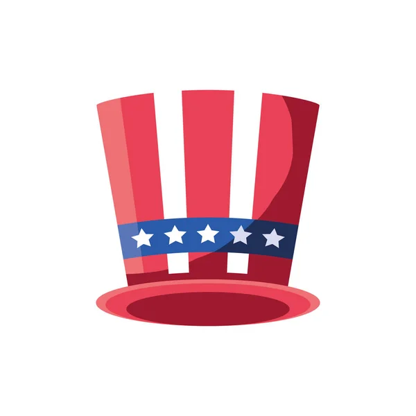 Isolated usa flag hat vector design — 스톡 벡터