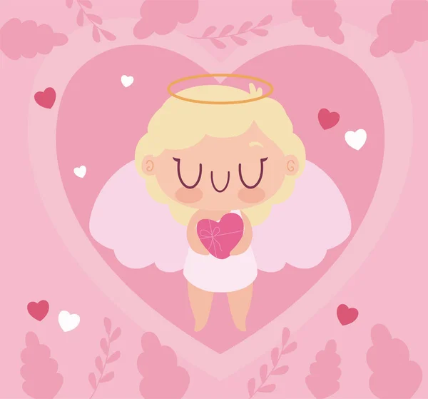 Love cupid cartoon vector design — 스톡 벡터