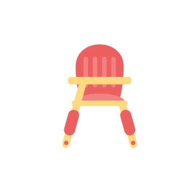 İzole bebek koltuğu vektör tasarımı