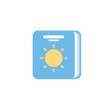 İzole bebek kitabı vektör tasarımı