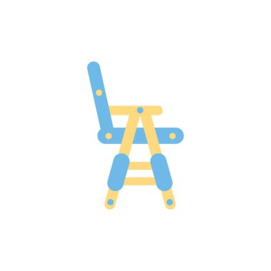 İzole bebek koltuğu vektör tasarımı