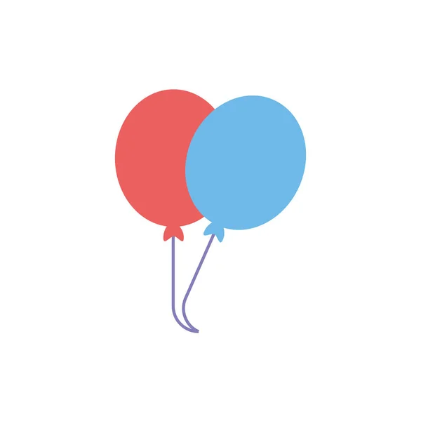 Festa e celebração balões design vetorial — Vetor de Stock