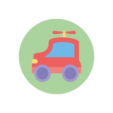 İzole araba oyuncak vektör tasarımı