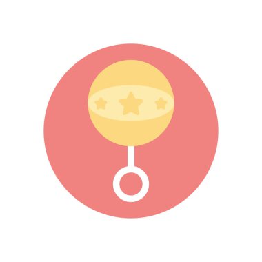 İzole edilmiş maraca oyuncak vektör tasarımı