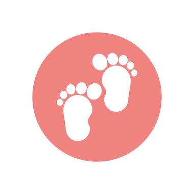 İzole edilmiş bebek ayak izi taşıyıcı tasarımı