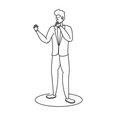 Zarif iş adamı Avatar karakteri