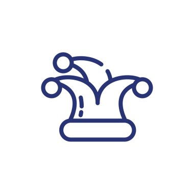 İzole edilmiş Mardi Gras şapka vektör tasarımı