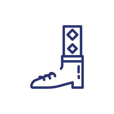 Ayrı bir Mardi Gras çorabı ve ayakkabı tasarımı.