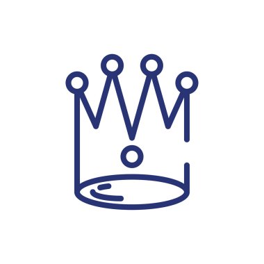 İzole kraliyet taç vektör tasarımı
