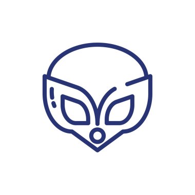 İzole edilmiş Mardi Gras maske vektör tasarımı