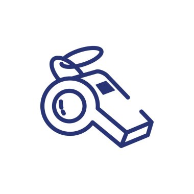 İzole edilmiş spor düdük vektör tasarımı