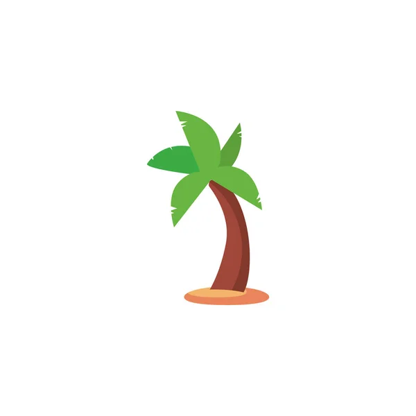 İzole edilmiş palmiye ağacı vektör tasarımı — Stok Vektör