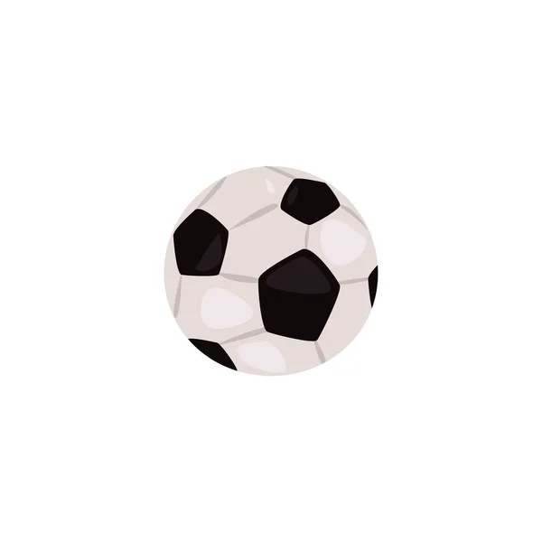 Diseño de vectores de pelota de fútbol aislado — Vector de stock