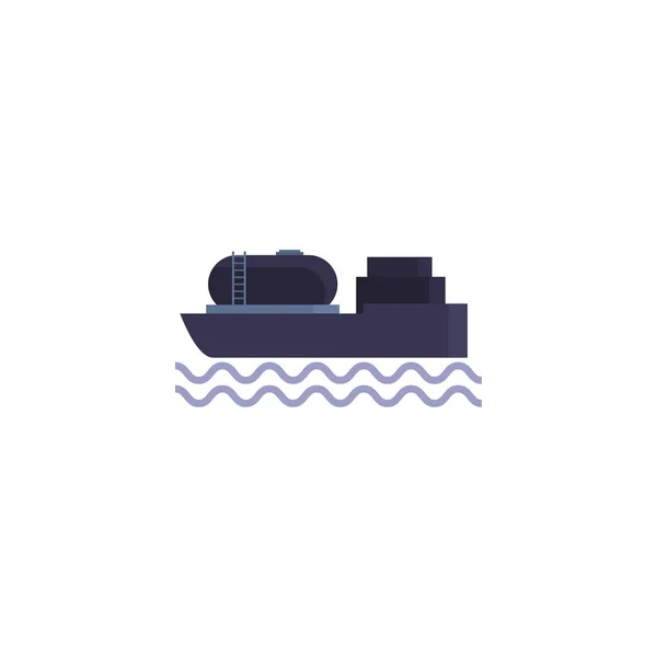 Conception de vecteurs de navires isolés pour l'industrie pétrolière — Image vectorielle