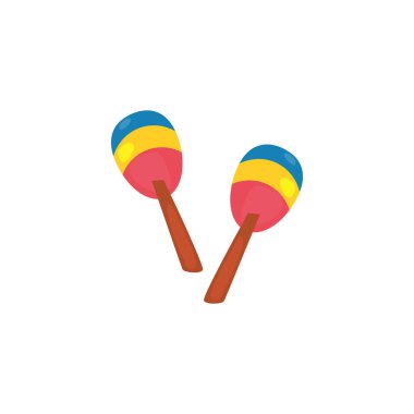 İzole edilmiş marakas aracı vektör tasarımı