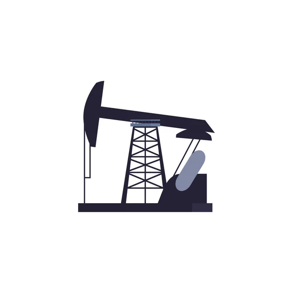Progettazione vettoriale pompa industria petrolifera isolata — Vettoriale Stock