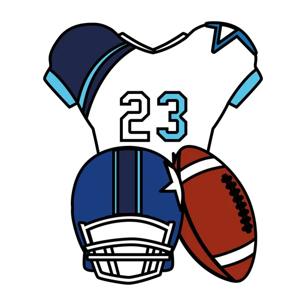 Set of icons american football on white background — 스톡 벡터