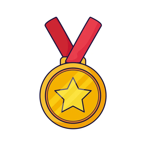 Isolated gold medal vector design — 스톡 벡터