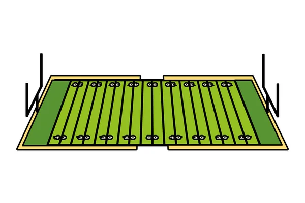 Voetbalstadion, voetbalwedstrijd amerikaanse — Stockvector