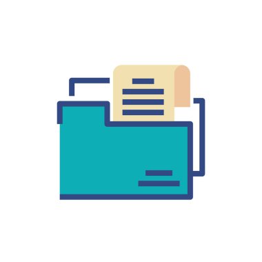 İzole edilmiş dosya simgesi vektör tasarımı