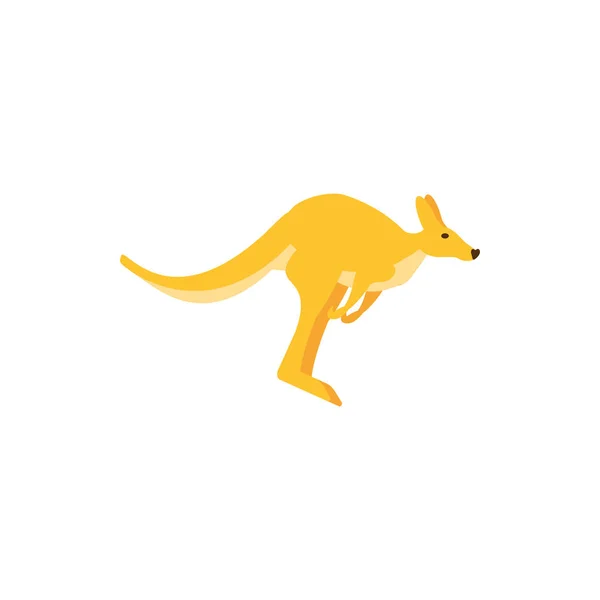 Aranyos ausztrál kenguru vektor tervezés — Stock Vector